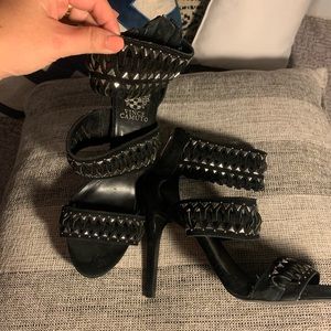 Vince studded strappy stilettos